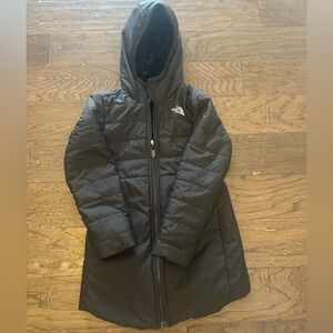 North face kids black fleece lined jacket